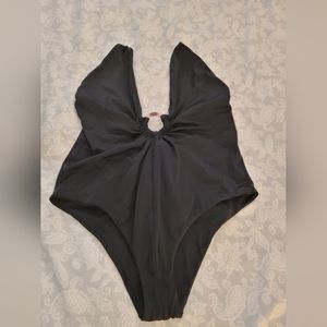 Tori Praver Women's Black One Piece Swimsuit